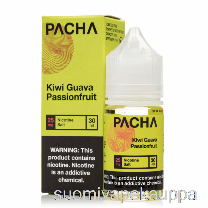 Vape Box Kiivi Guava Passionhedelmä - Pacha Suolat - 30ml 50mg